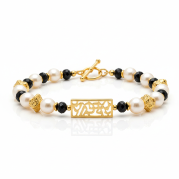 دستبند تلفیقی(سنگ-مهره-سنگ)