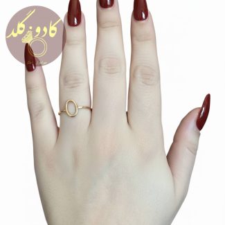 انگشتر مینیمال بیضی