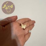 گردنبند ژرنالی پروانه و مروارید